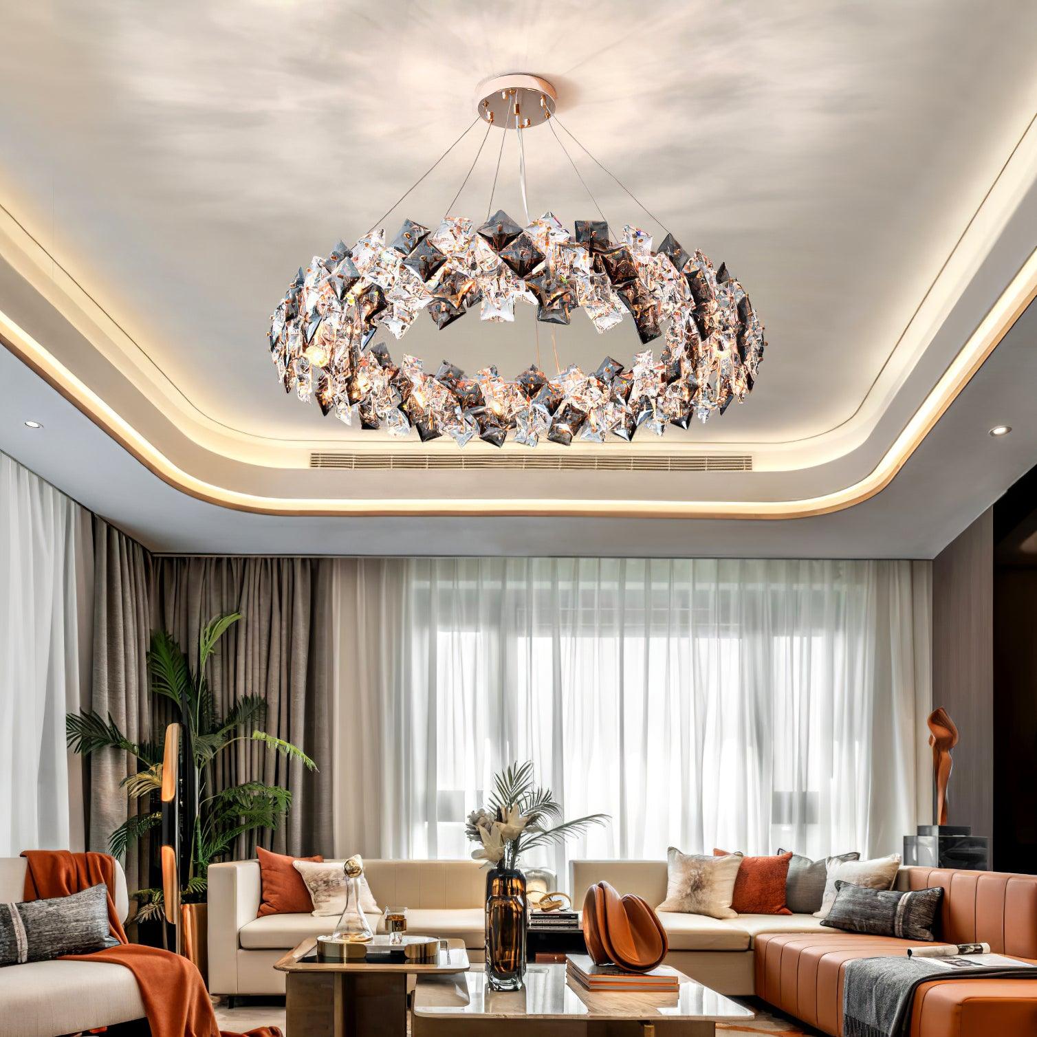 Scale Crystal Round Chandelier - Letslighting