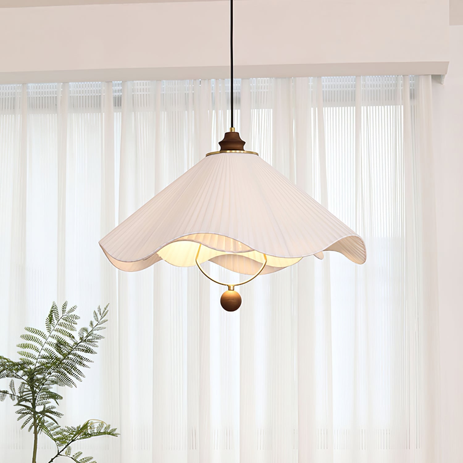 Scallop Edge Pendant Light - Letslighting