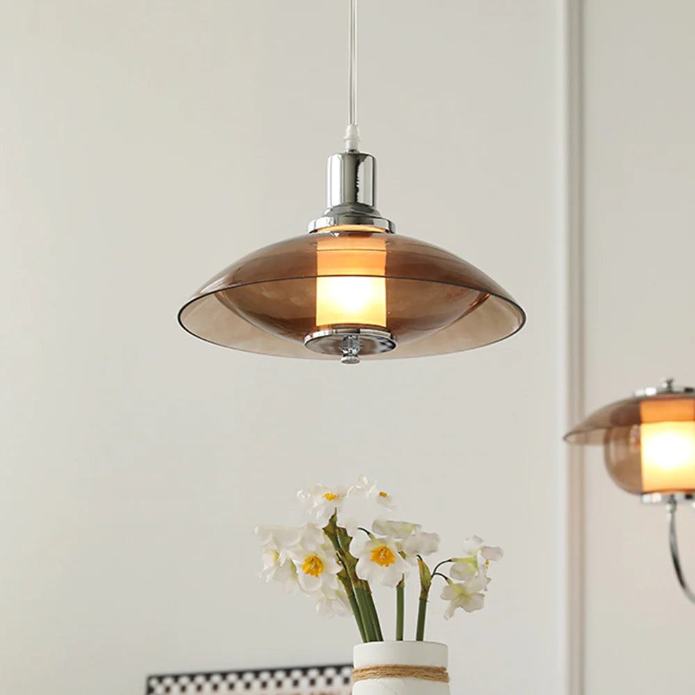 Arisha Modern Redondo LED Lámpara Colgante Vidrio Sala de Estar