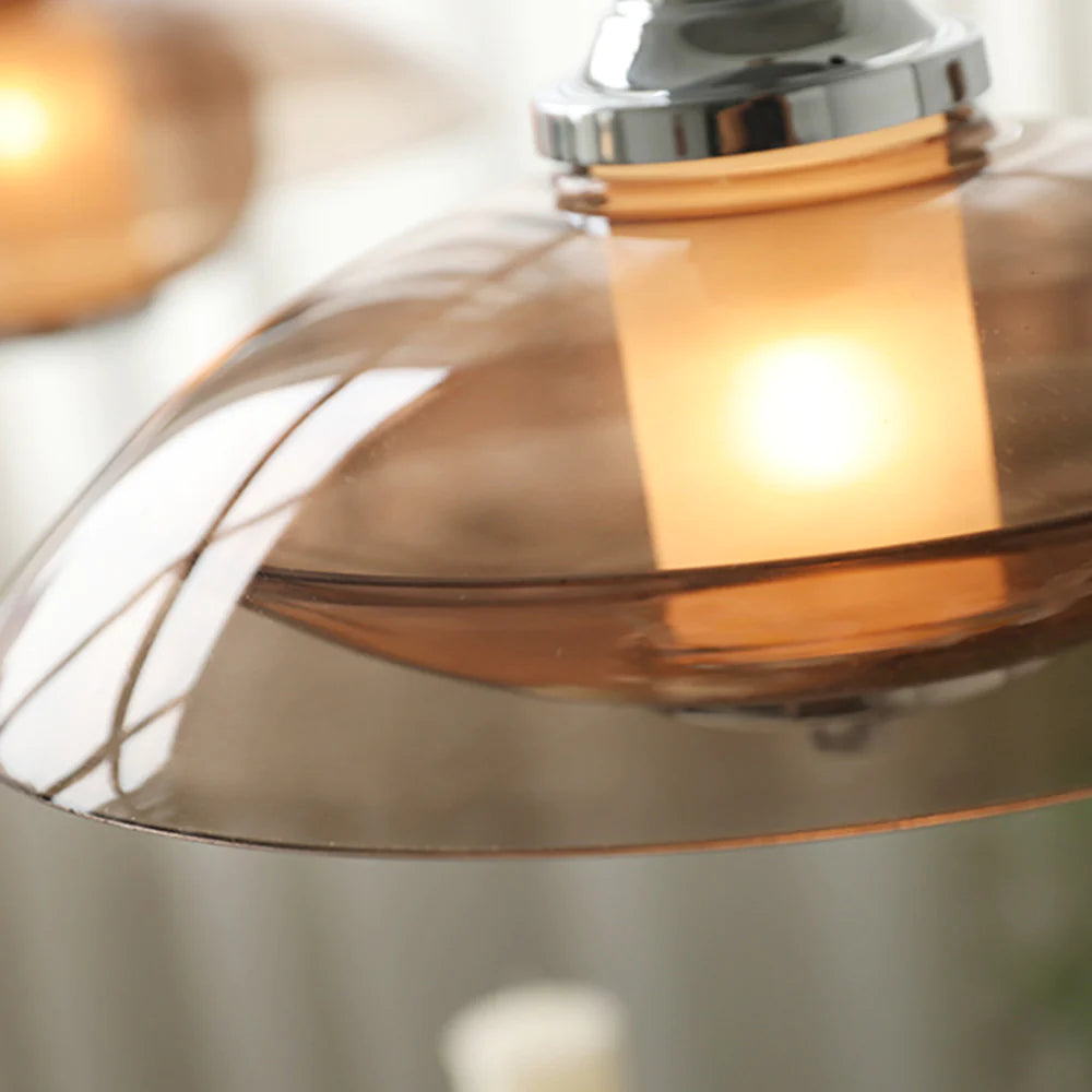 Arisha Modern Redondo LED Lámpara Colgante Vidrio Sala de Estar