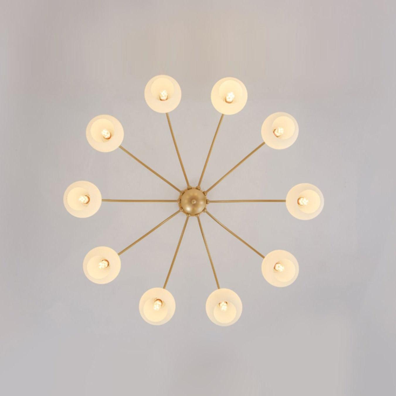Sculptural Glass Chandelier - Letslighting