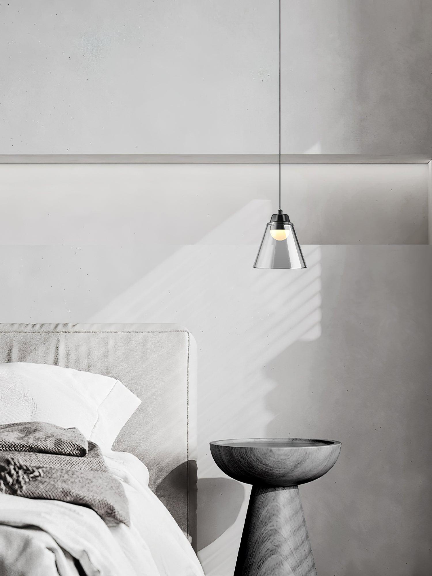 Sculptural Glass Pendant Lamp - Letslighting