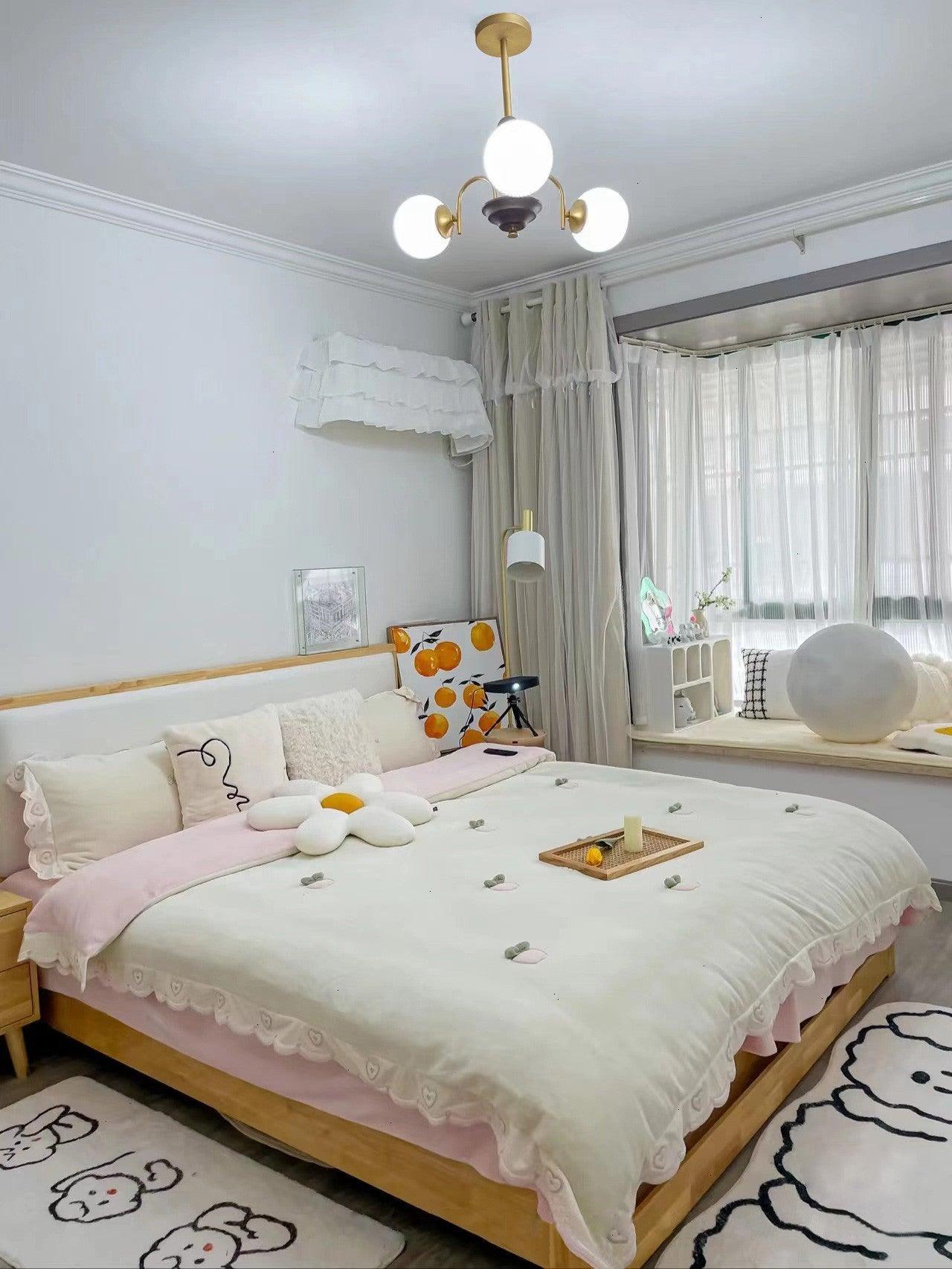 Sculptural Glass Ribbed Chandelier - Letslighting