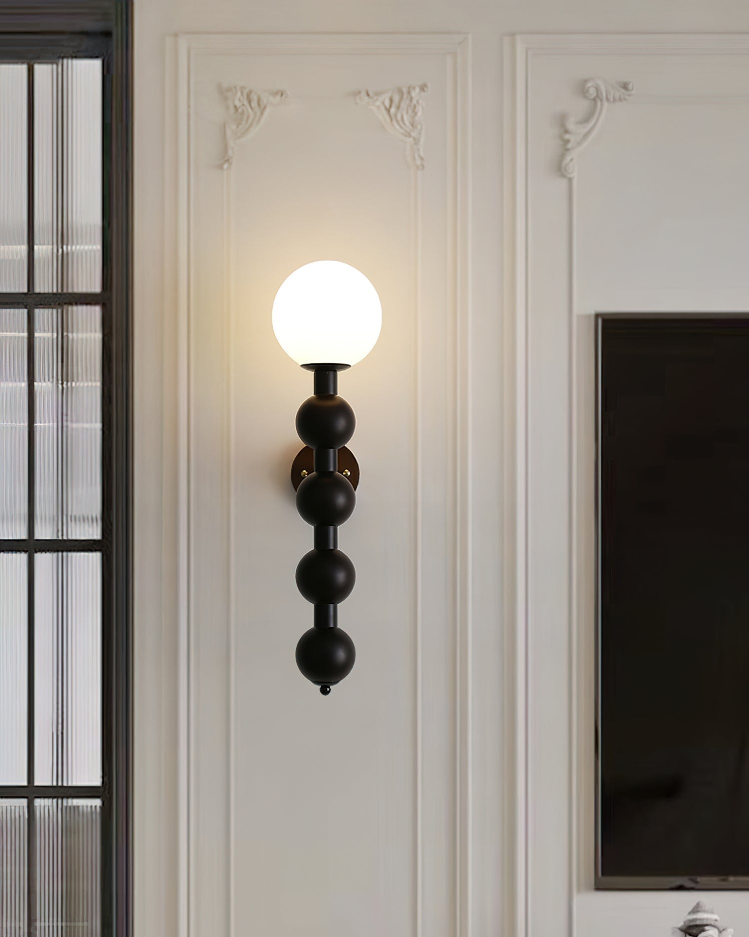Wall Lamp Gourd in Metal Wood and Glass Modern Style - Letslighting
