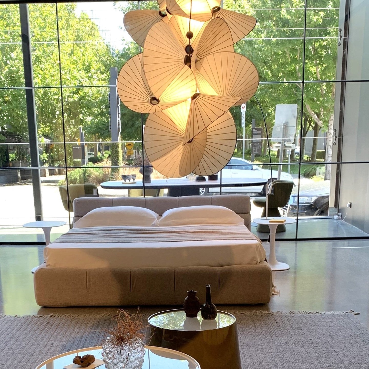 Zerinarae Individual Creativity Metal Fabric Pendant Light - Lamp Copper