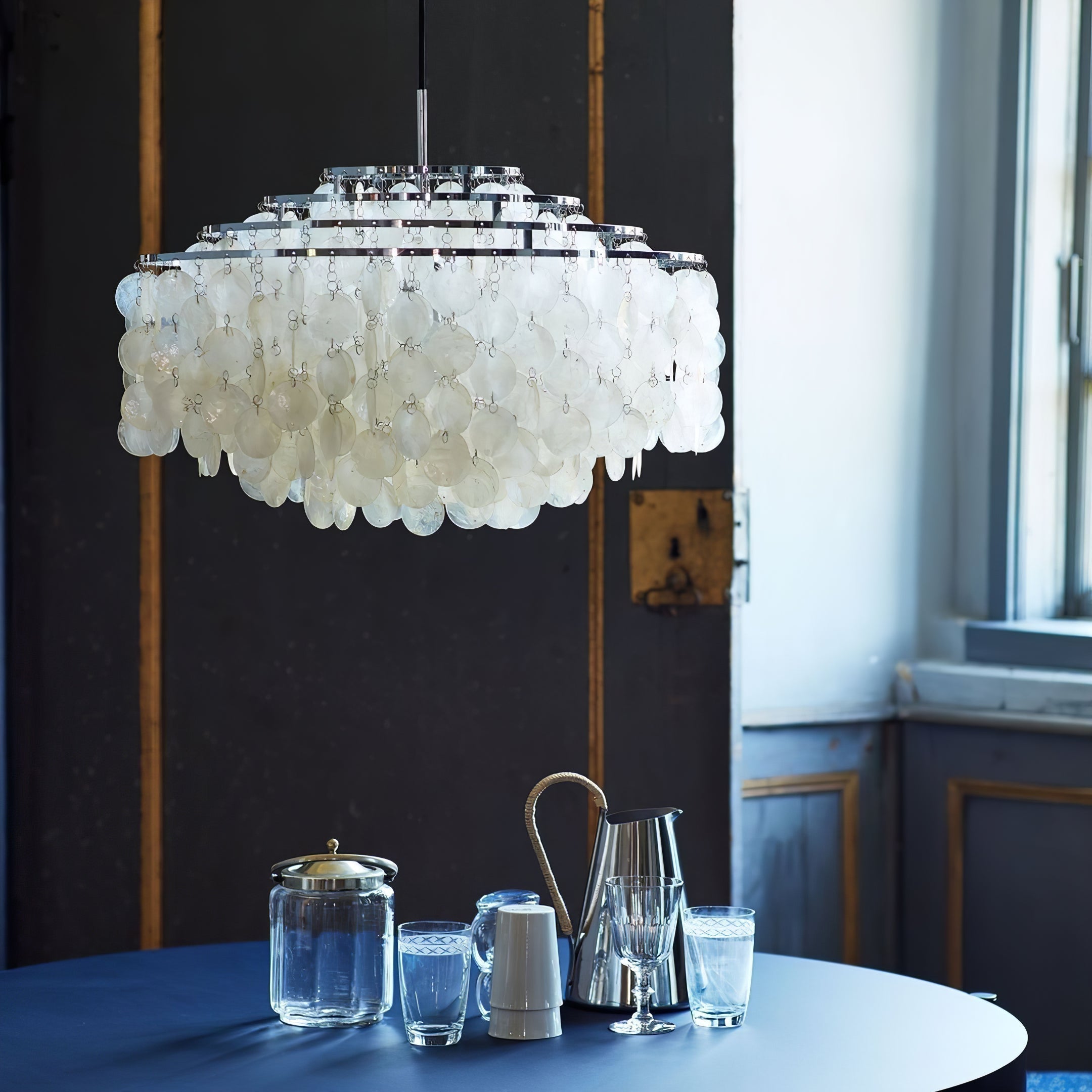 Round Shell Chandelier - Letslighting
