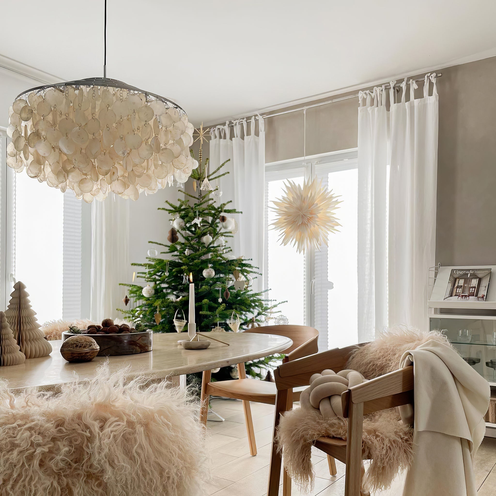 Round Shell Chandelier - Letslighting