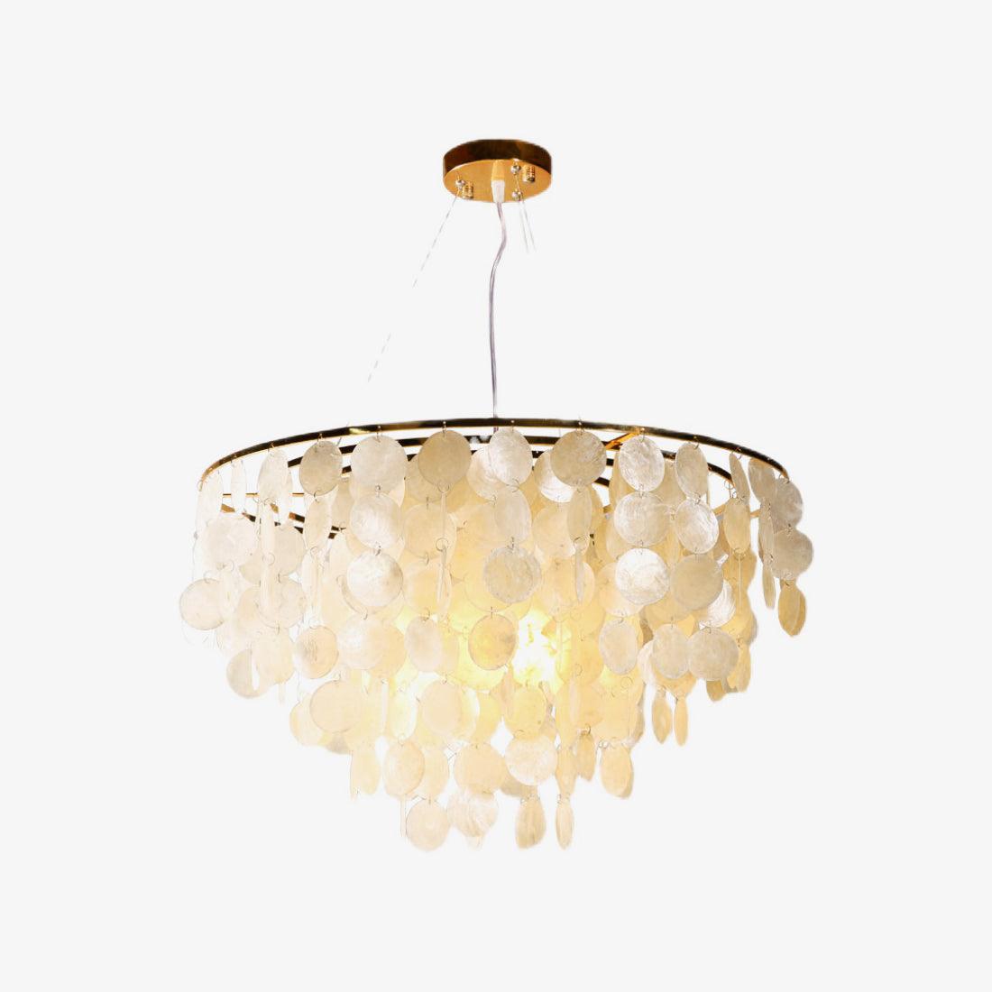 Esileth Postmodern Luxury Shell Wind Chime Metal Chandelier - Letslighting
