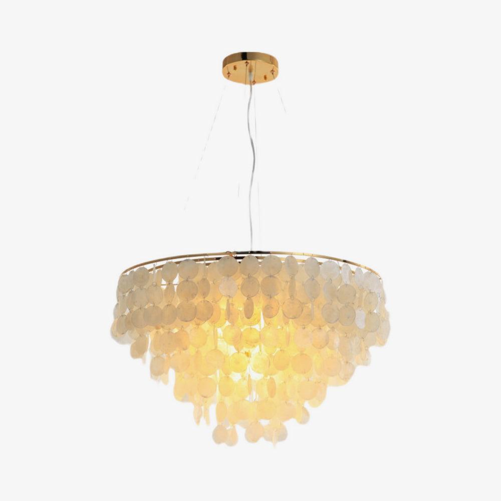 Esileth Postmodern Luxury Shell Wind Chime Metal Chandelier - Letslighting