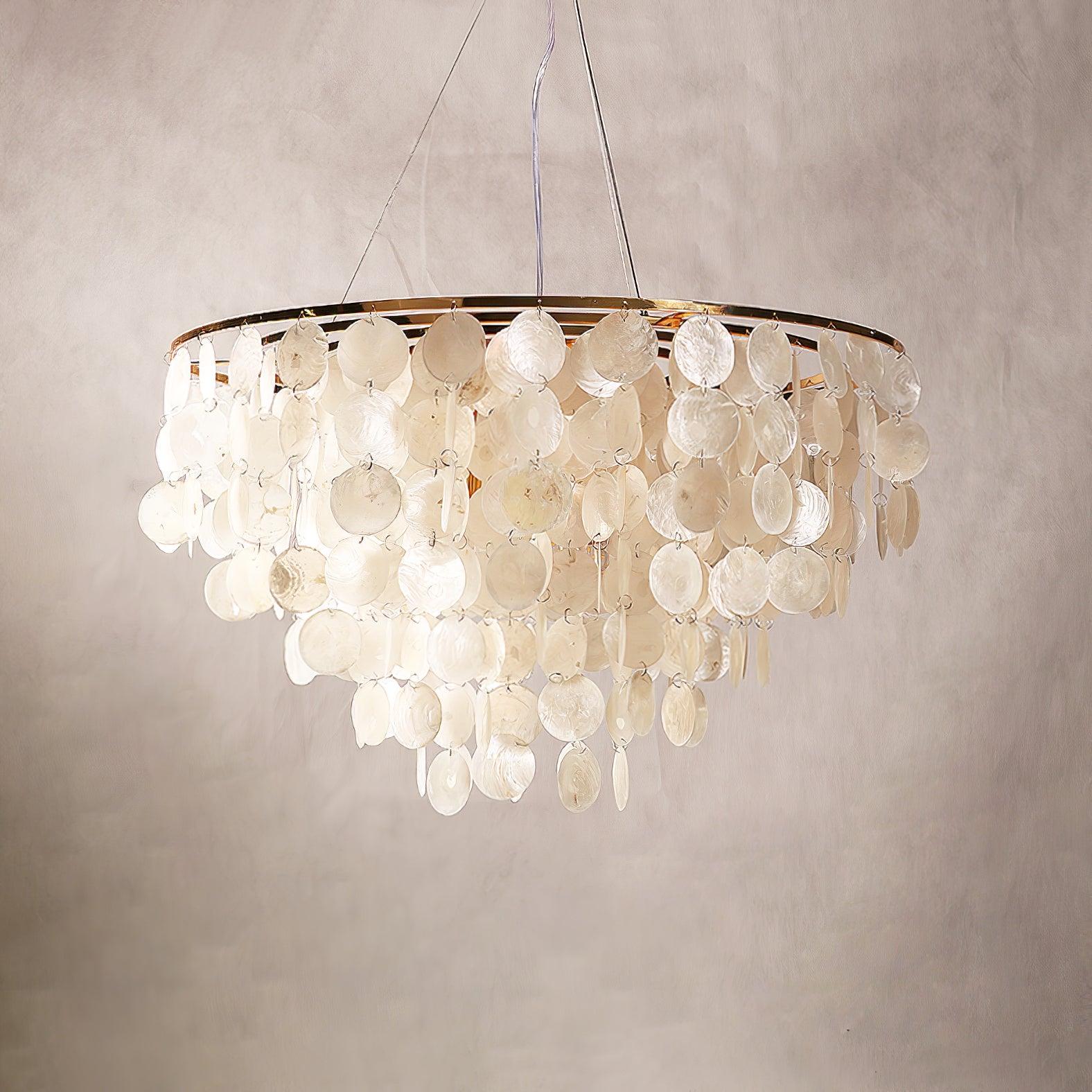 Esileth Postmodern Luxury Shell Wind Chime Metal Chandelier - Letslighting