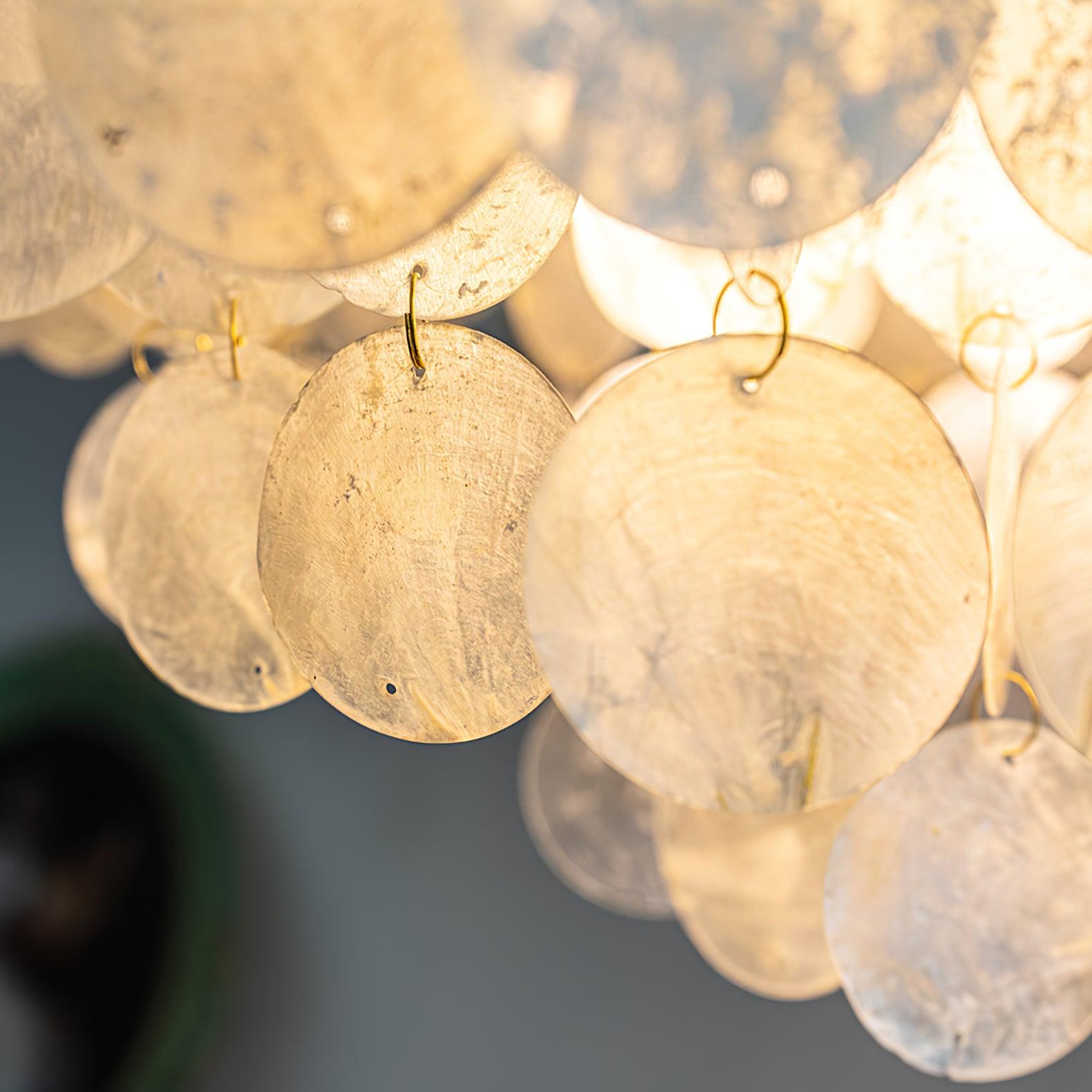 Esileth Postmodern Luxury Shell Wind Chime Metal Chandelier - Letslighting