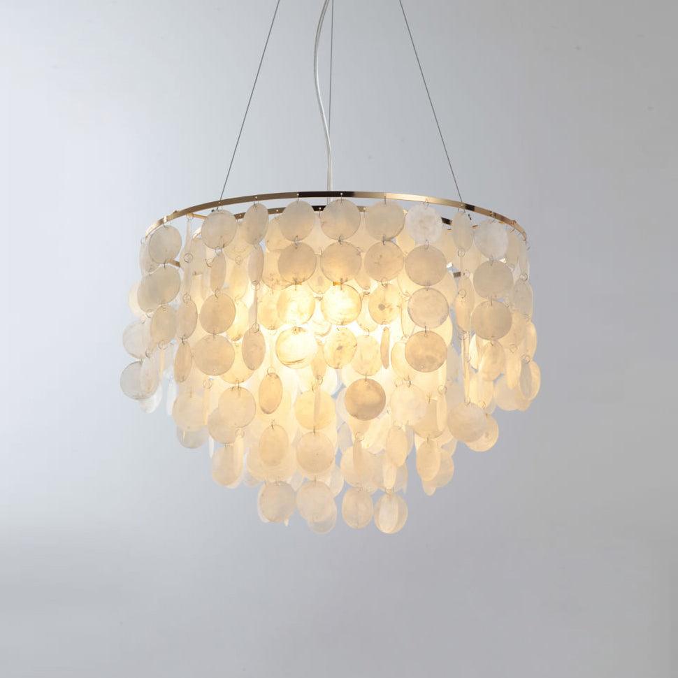 Esileth Postmodern Luxury Shell Wind Chime Metal Chandelier - Letslighting