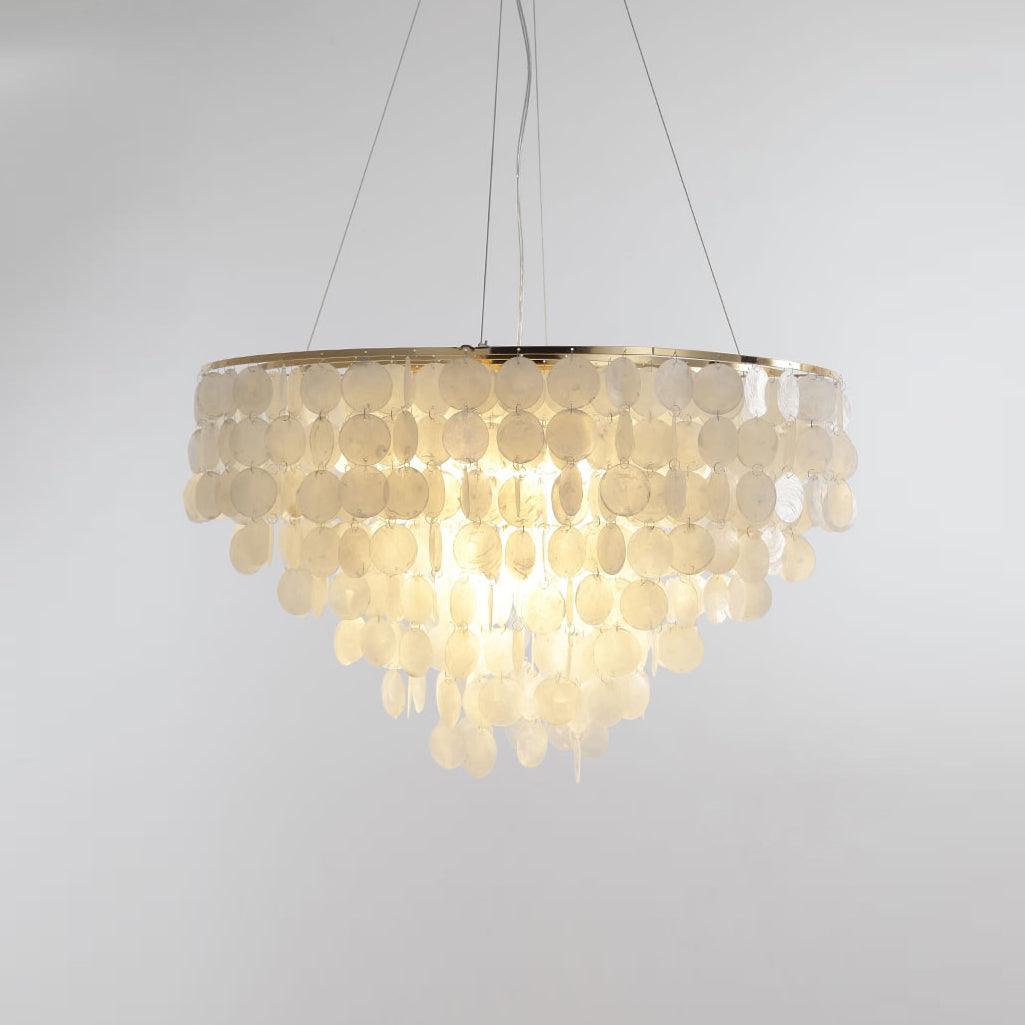 Esileth Postmodern Luxury Shell Wind Chime Metal Chandelier - Letslighting