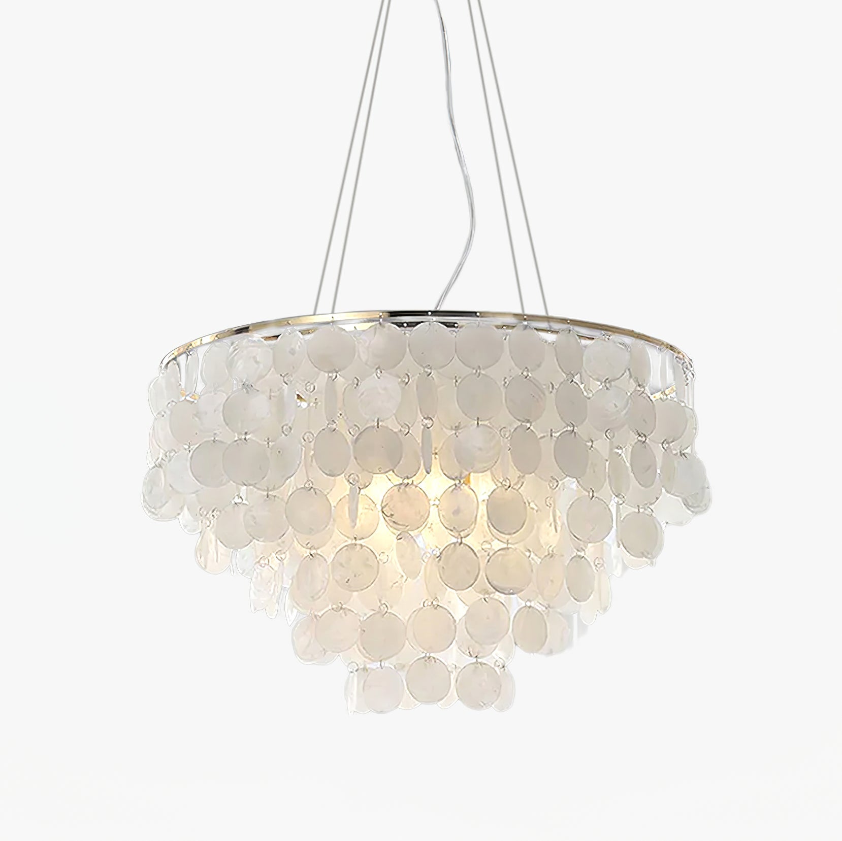 Esileth Postmodern Luxury Shell Wind Chime Metal Chandelier - Letslighting