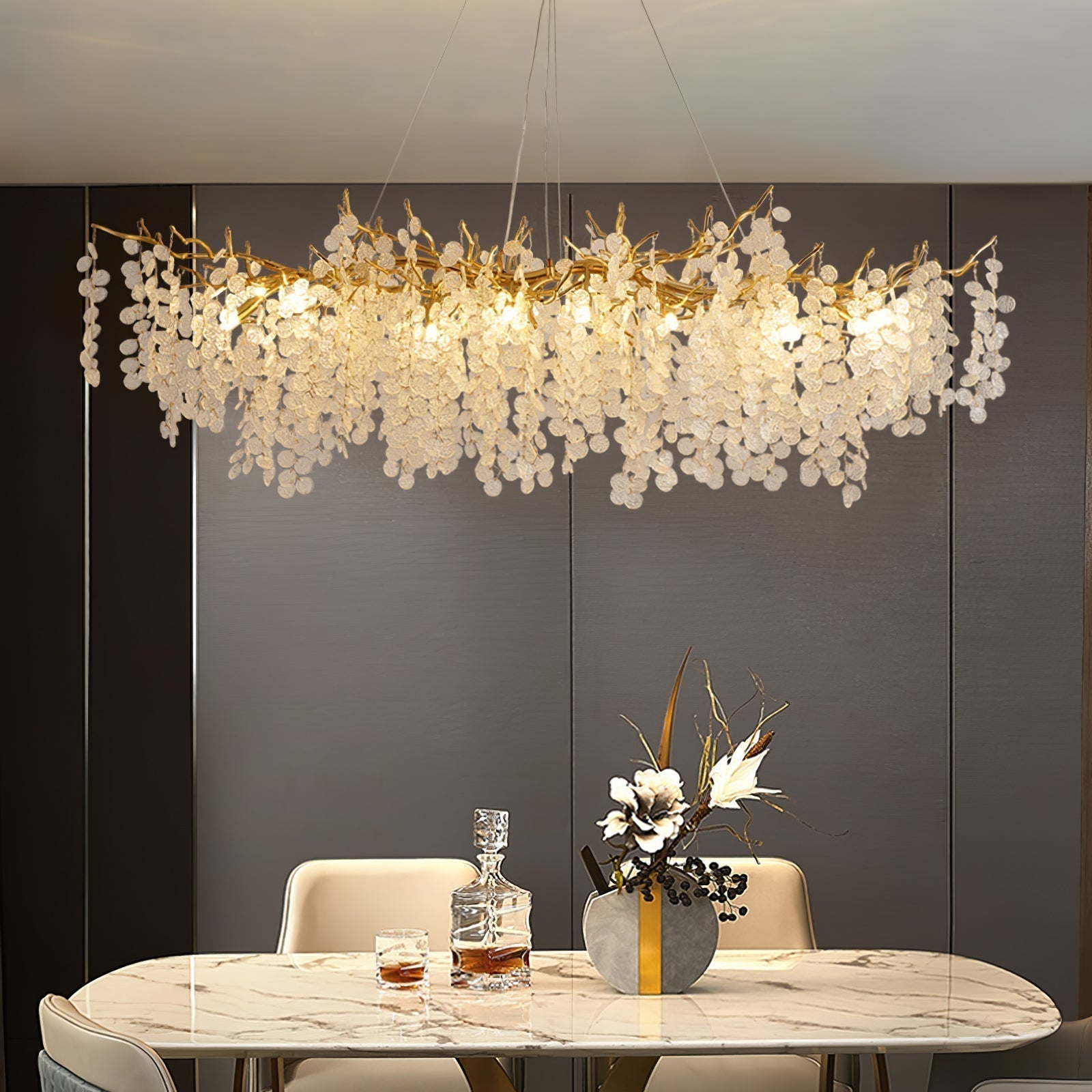 Shiro Noda Crystal Chandelier - Letslighting