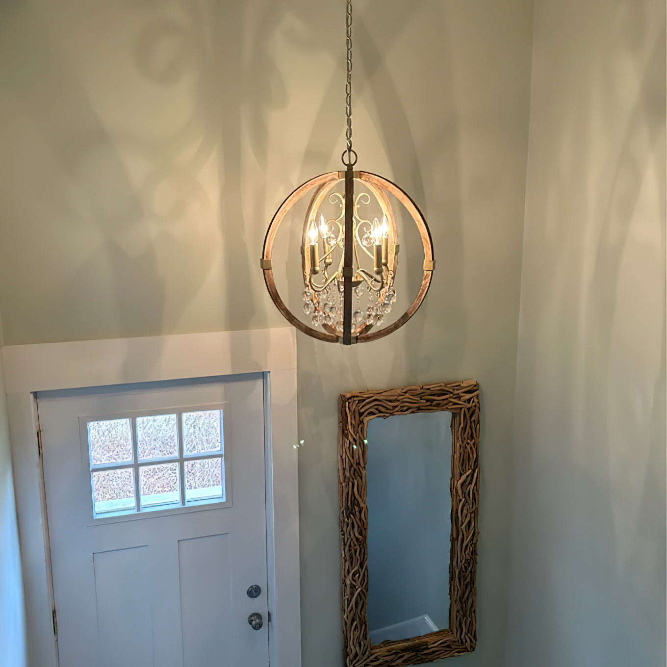 Oltheyra Premium Elegance Wooden Metal Pendant Lamp - Lamp Copper
