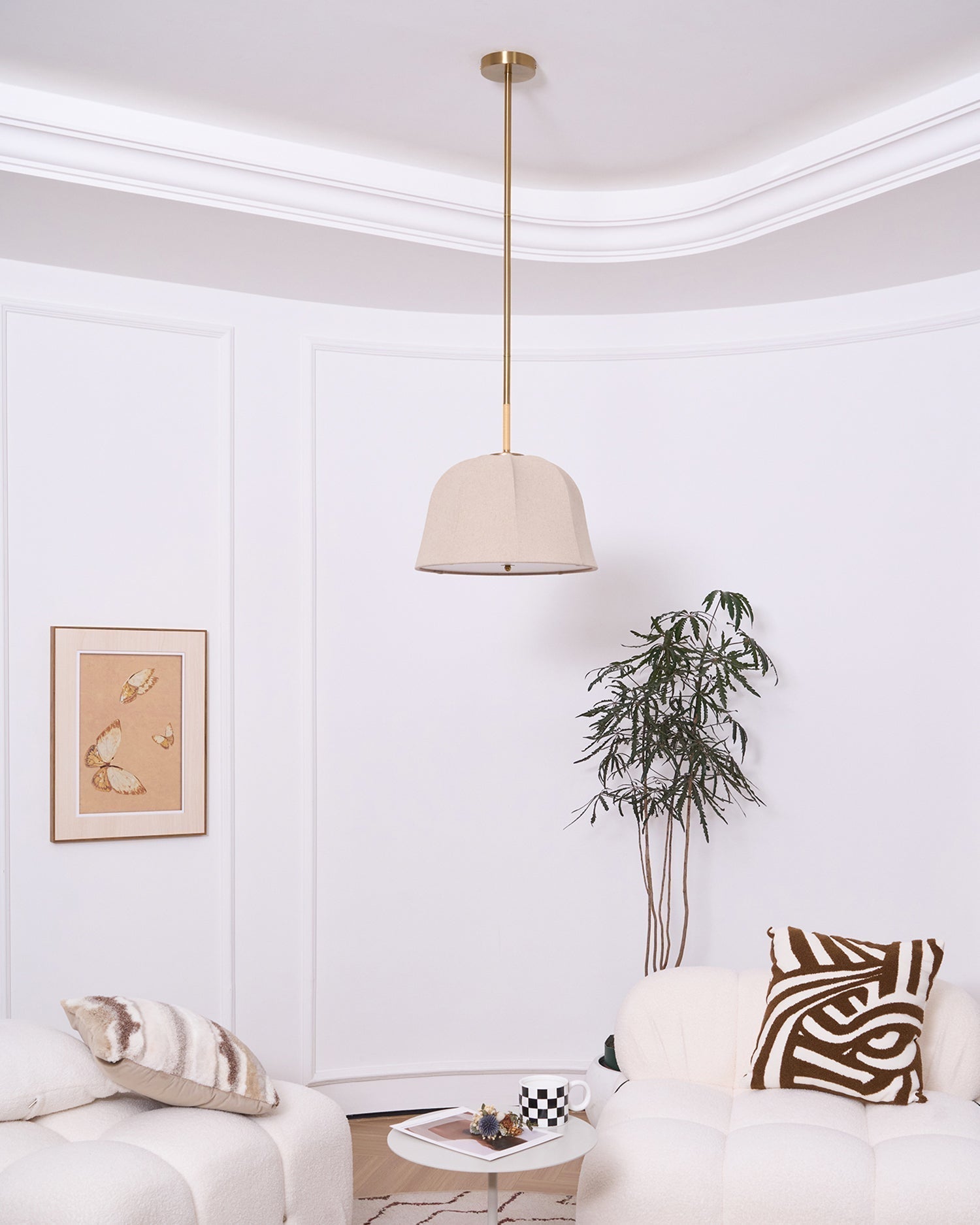 Sienna Linen Pendant Lamp - Letslighting