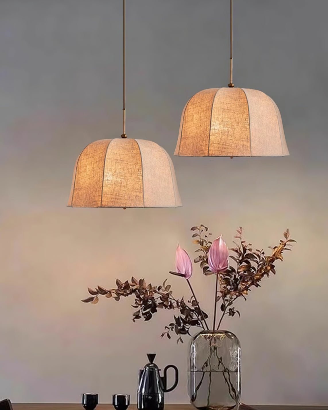 Sienna Linen Pendant Lamp - Letslighting
