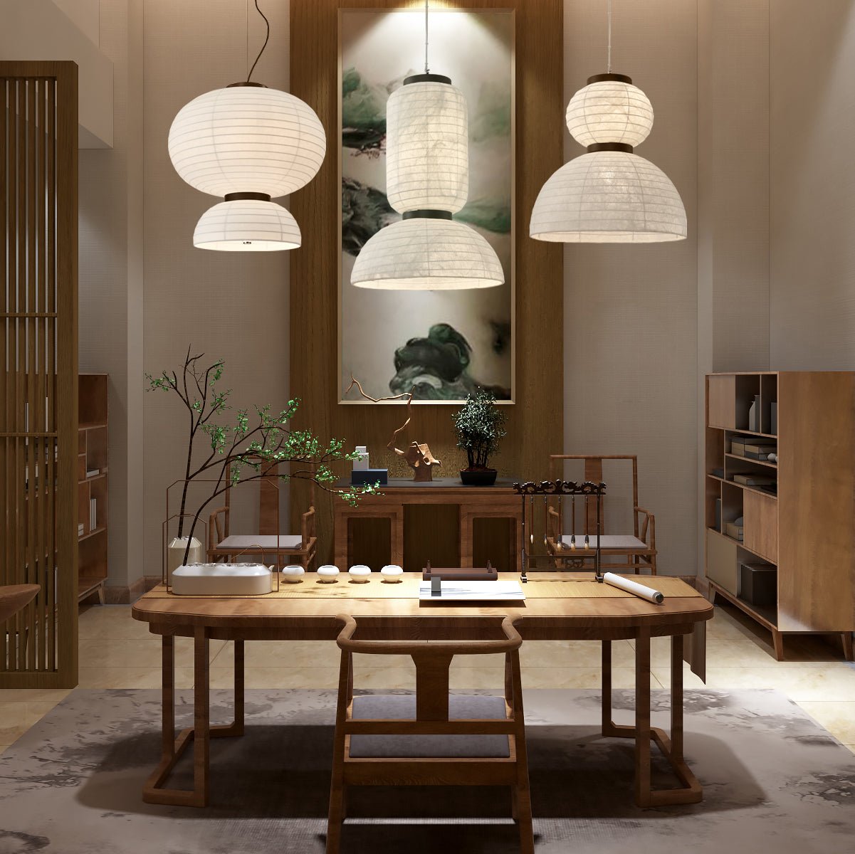 Modern Silk Pendant Light - Letslighting