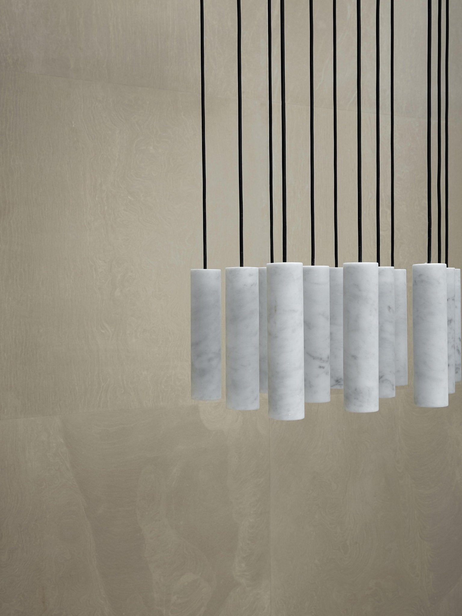 Nyxara Cluster Alabaster Pendant Light Staircase - Letslighting