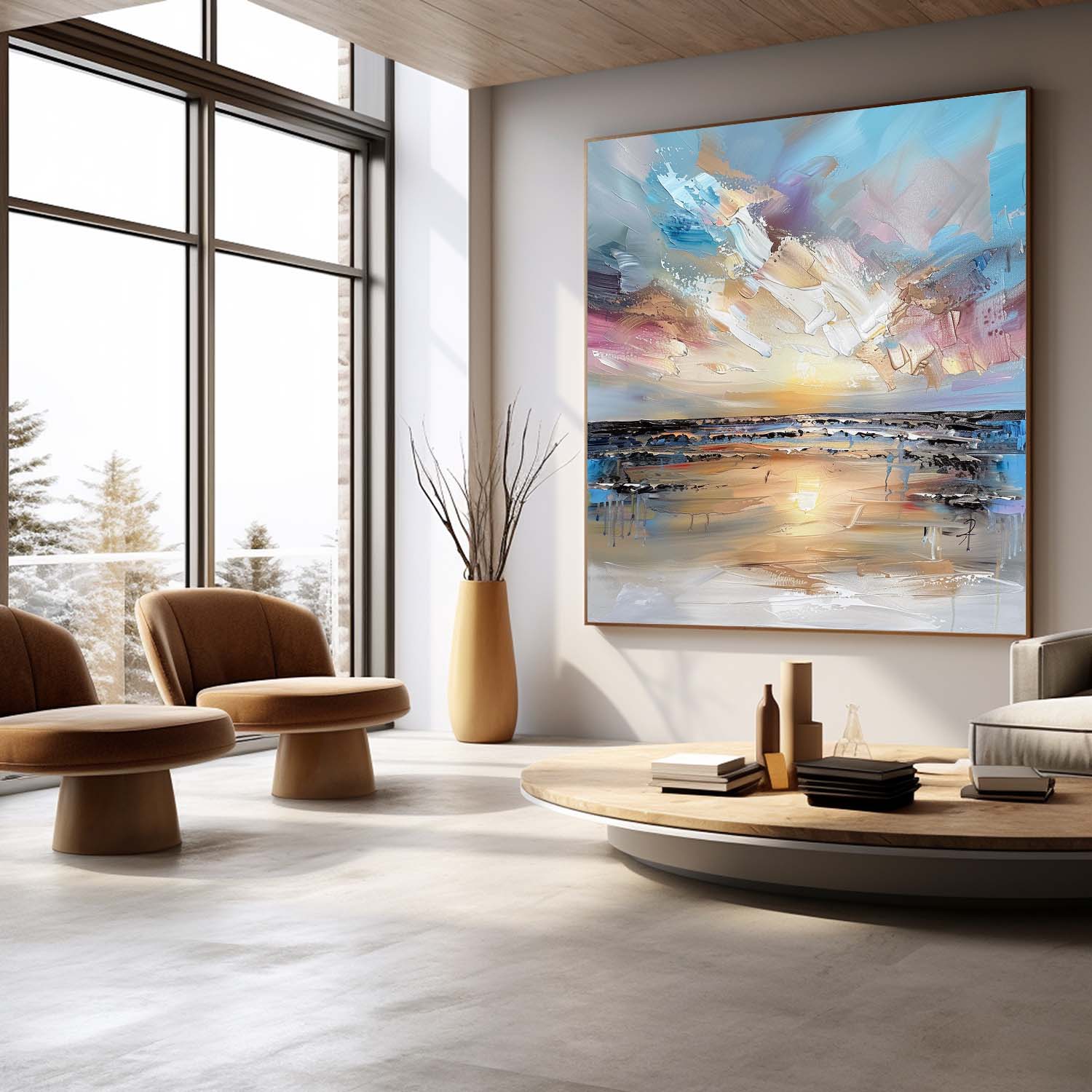 Maris Arte en Lienzo de Paisaje - Letslighting