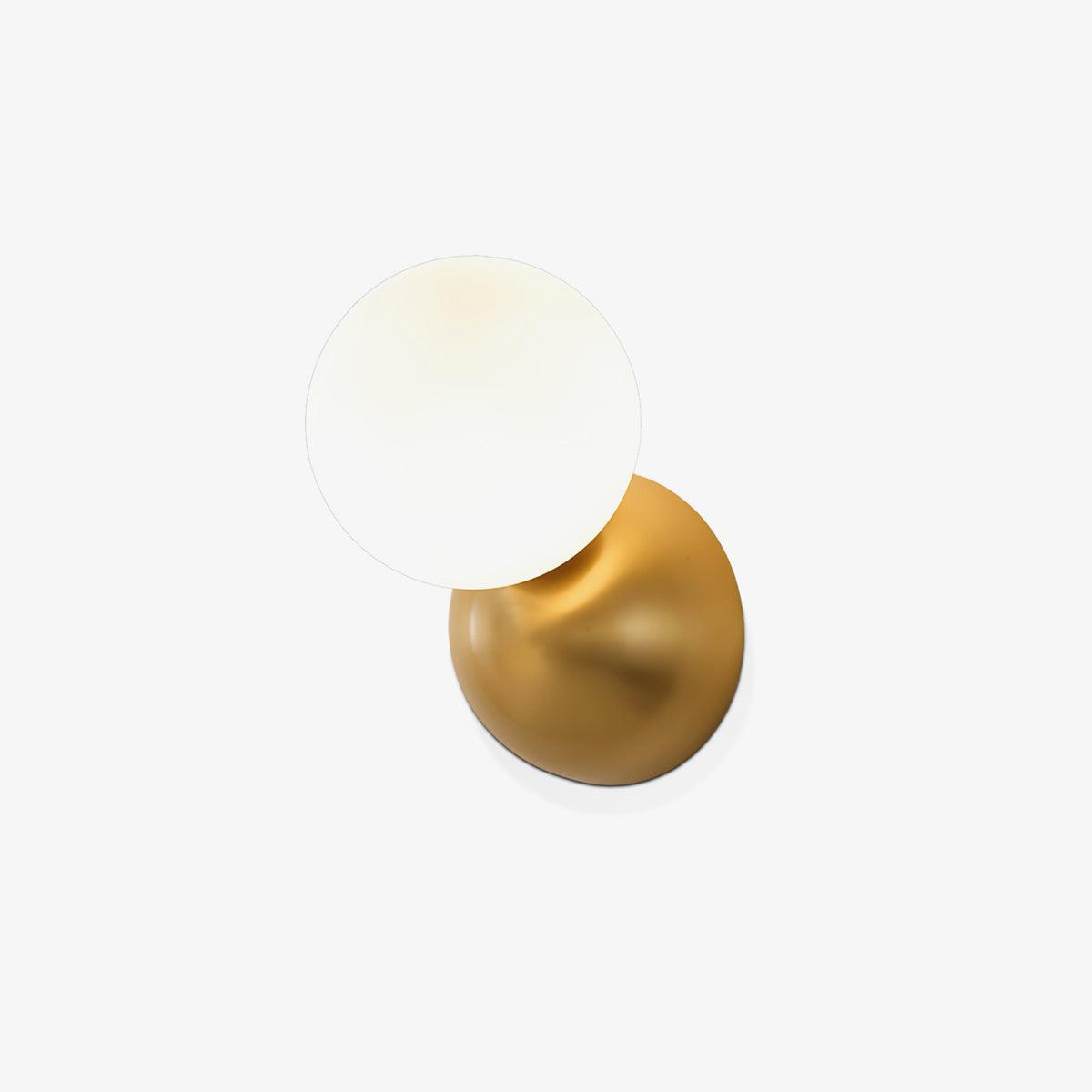 Lysola Sphere Glass Brass Wall Light - Letslighting