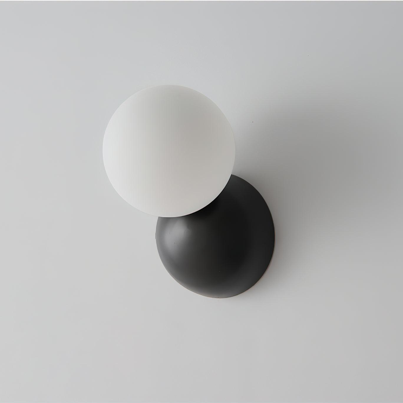 Lysola Sphere Glass Brass Wall Light - Letslighting