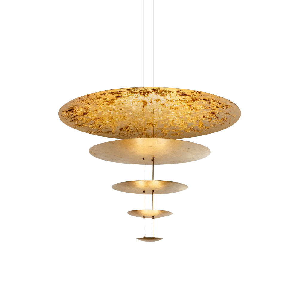 Zathaara Layered Gold Foil Pendant Light - Letslighting