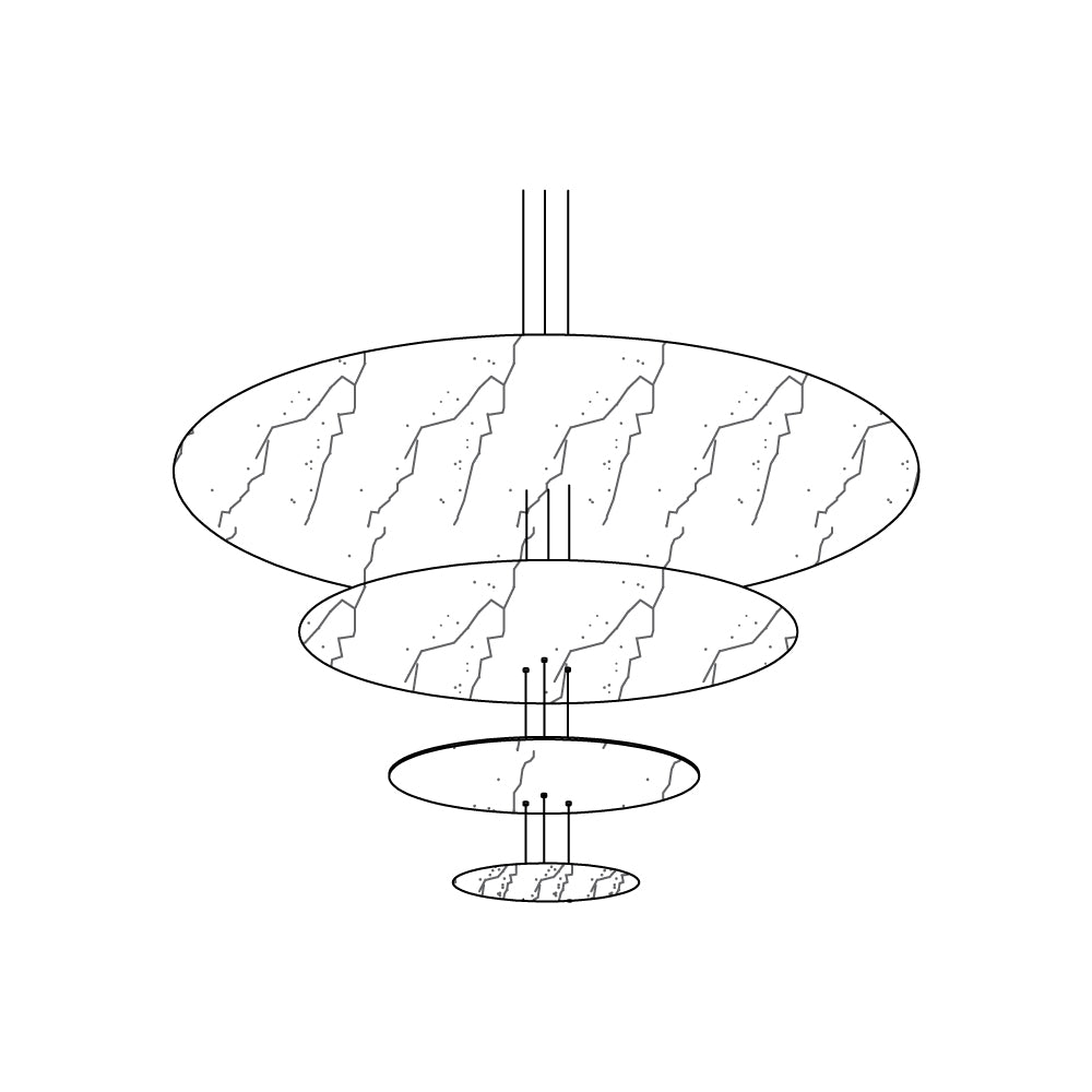 Erliris Postmodern Luxury Metal Chandelier - Lamp Copper