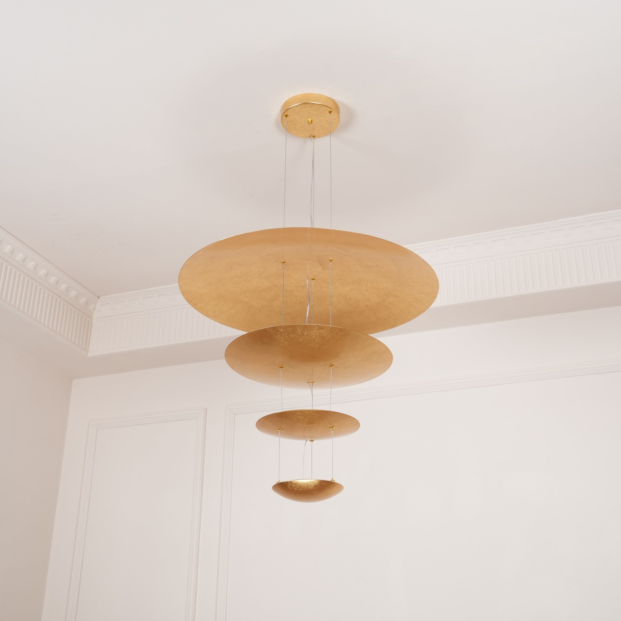 Zathaara Layered Gold Foil Pendant Light - Letslighting