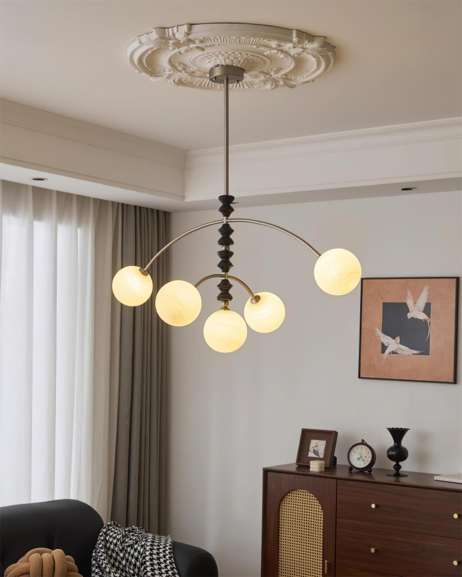 Veyra Chandelier Imitation Alabaster - Letslighting
