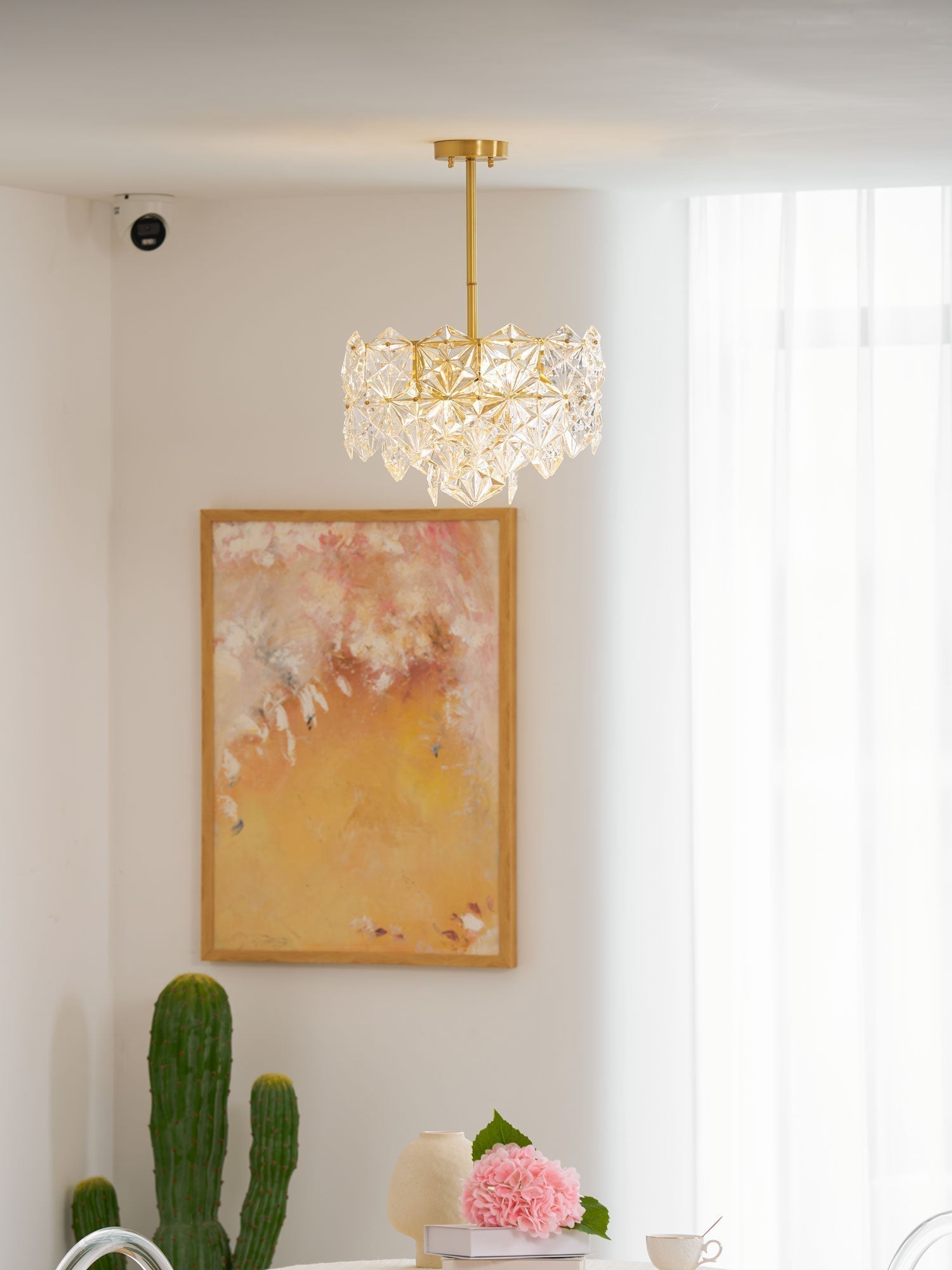 Snowflake Glass Chandelier - Letslighting