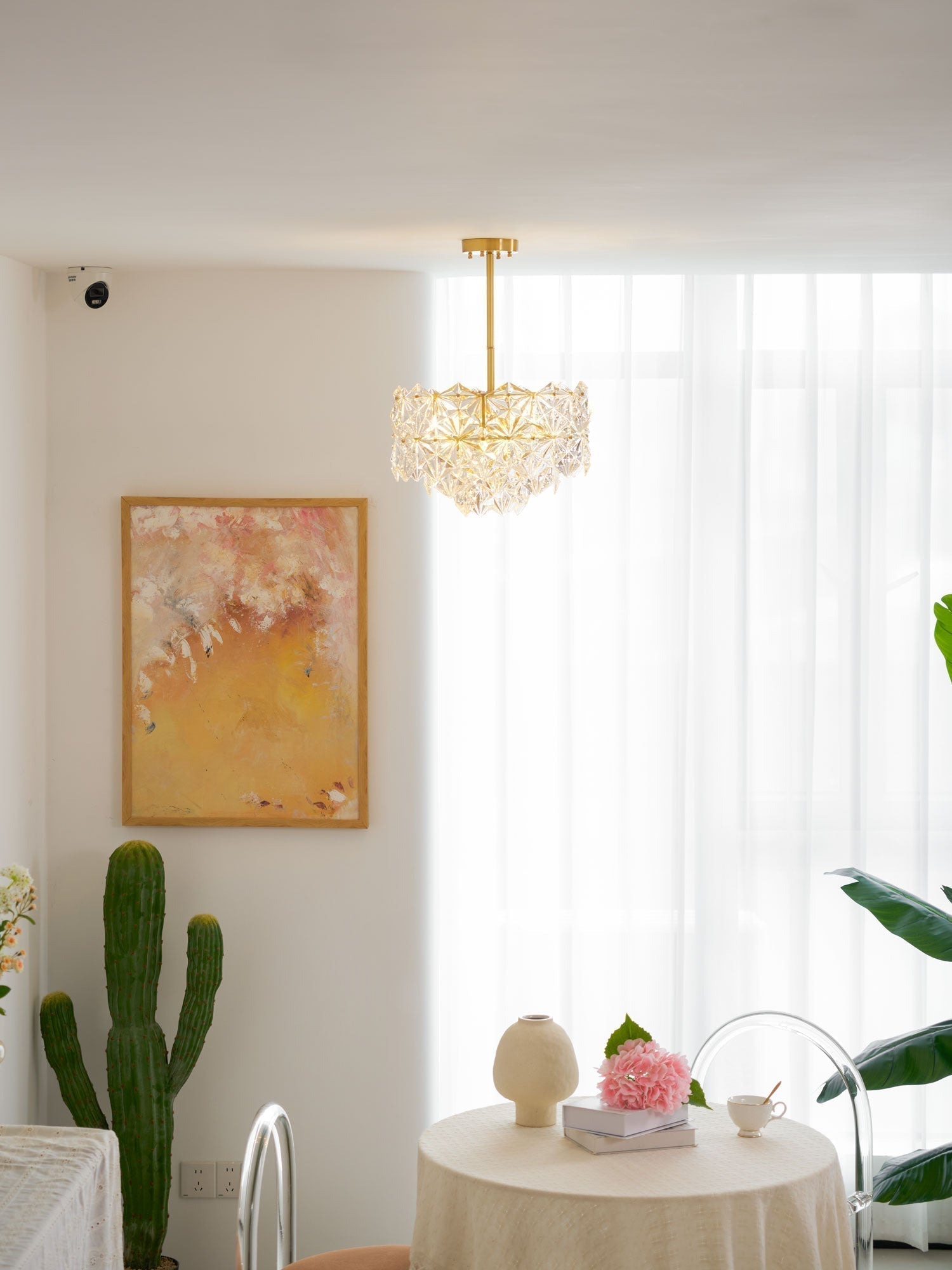 Snowflake Glass Chandelier - Letslighting