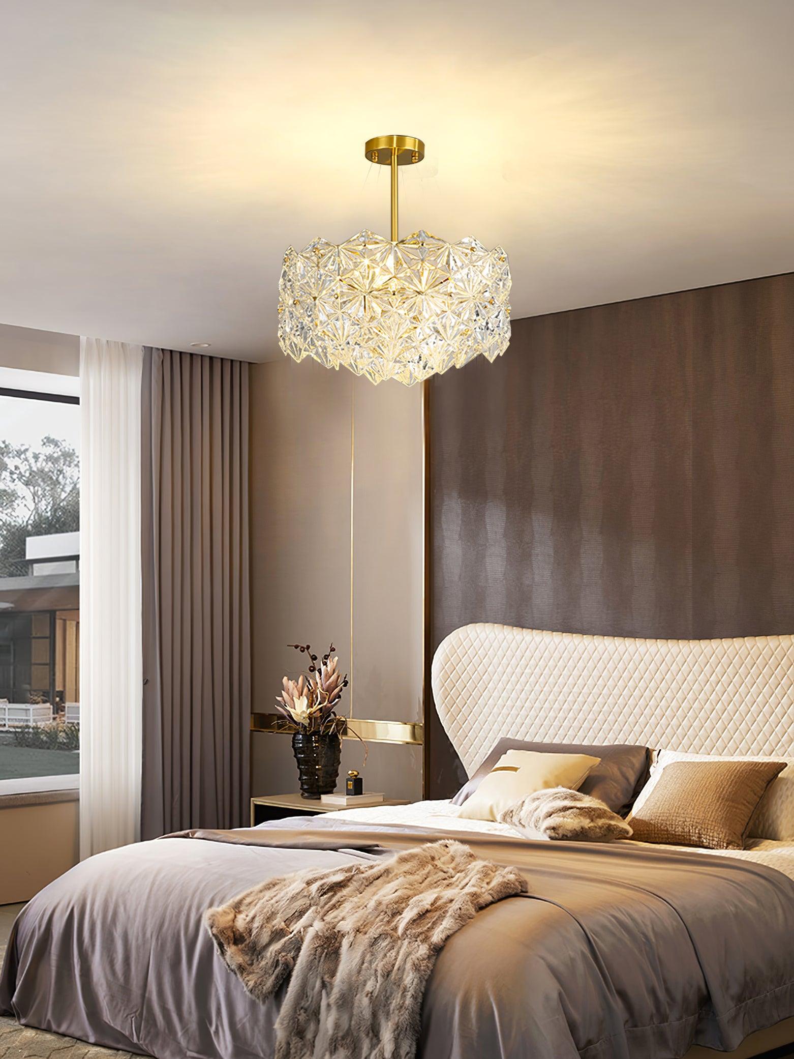 Snowflake Glass Chandelier - Letslighting