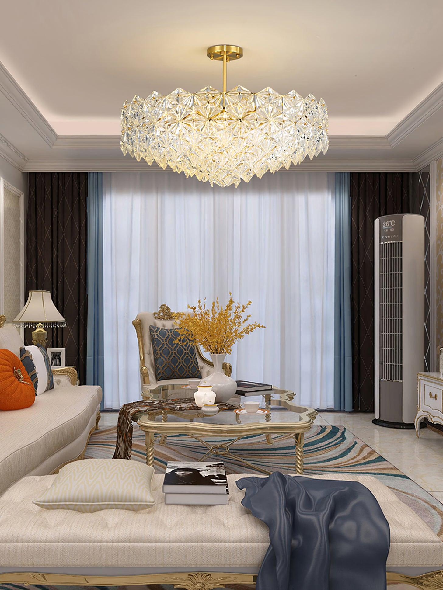 Snowflake Glass Chandelier - Letslighting