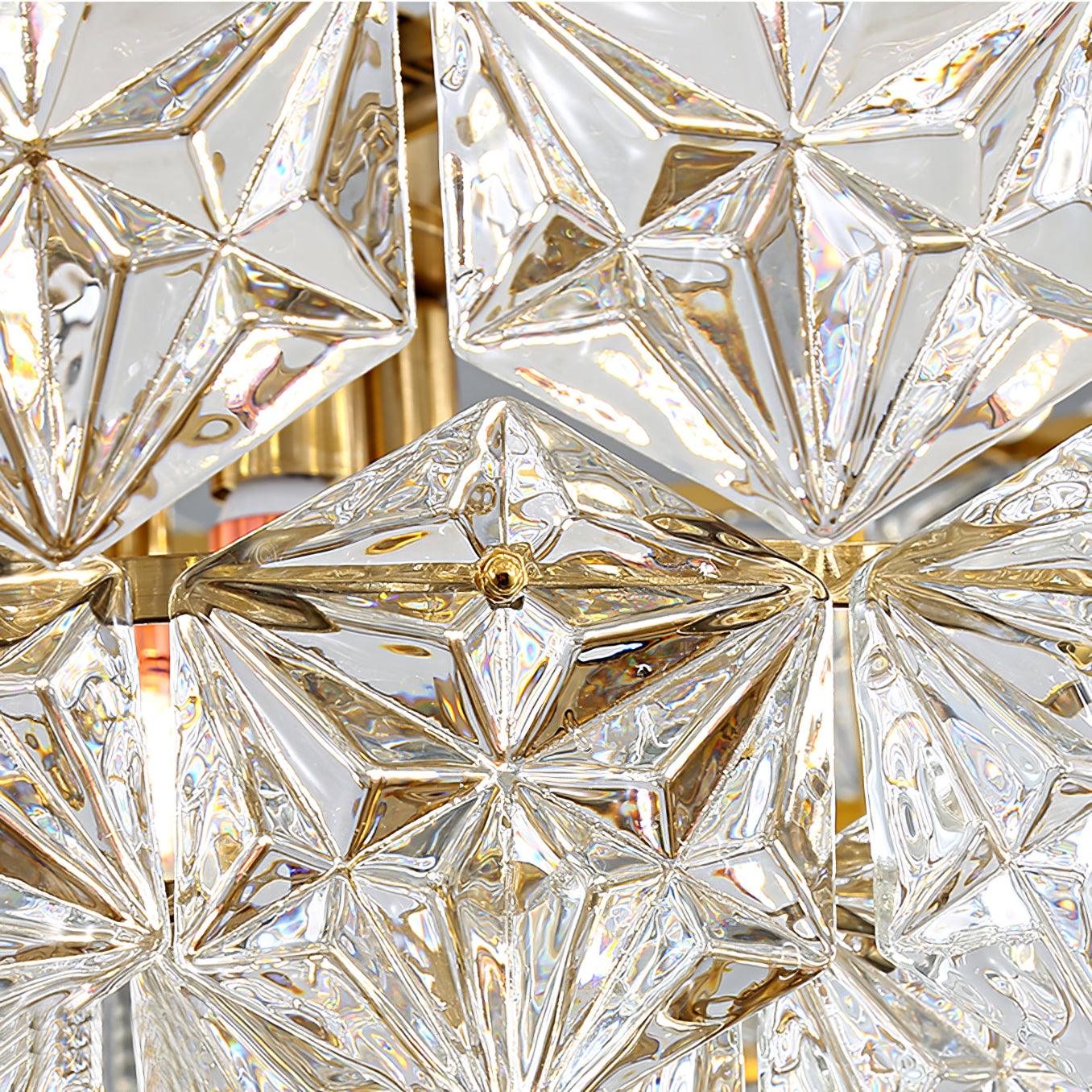 Snowflake Glass Chandelier - Letslighting
