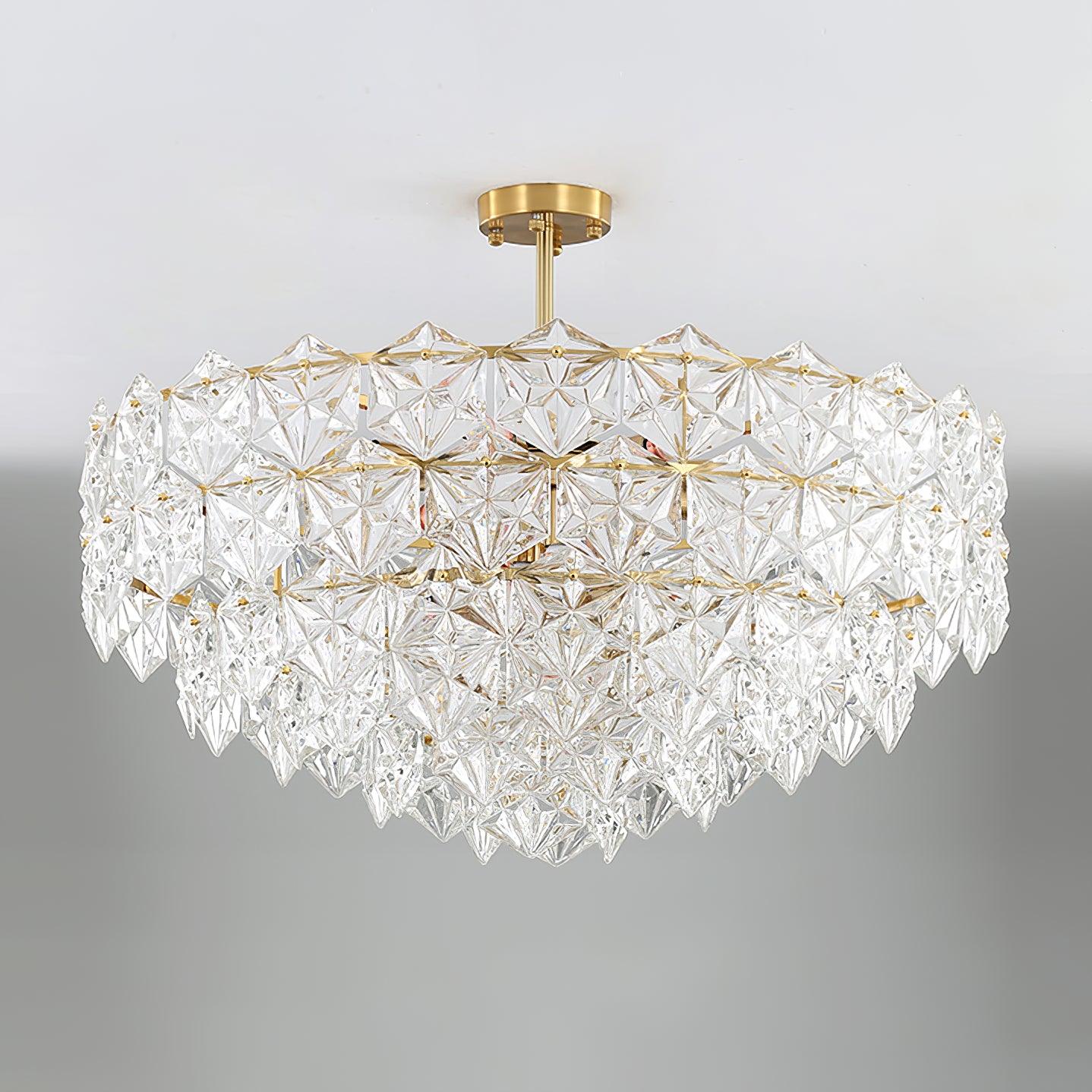 Snowflake Glass Chandelier - Letslighting