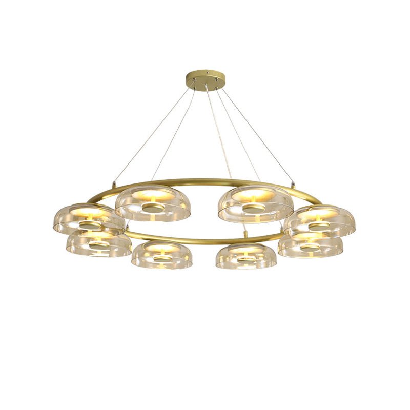 Aethera Circular Glass Chandelier - Letslighting