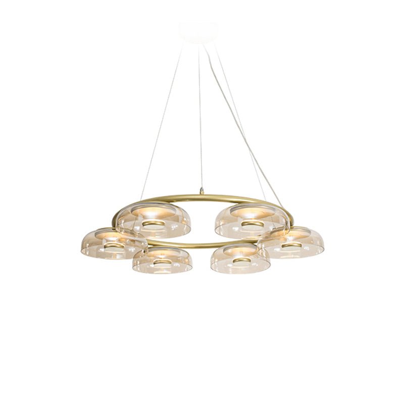 Aethera Circular Glass Chandelier - Letslighting