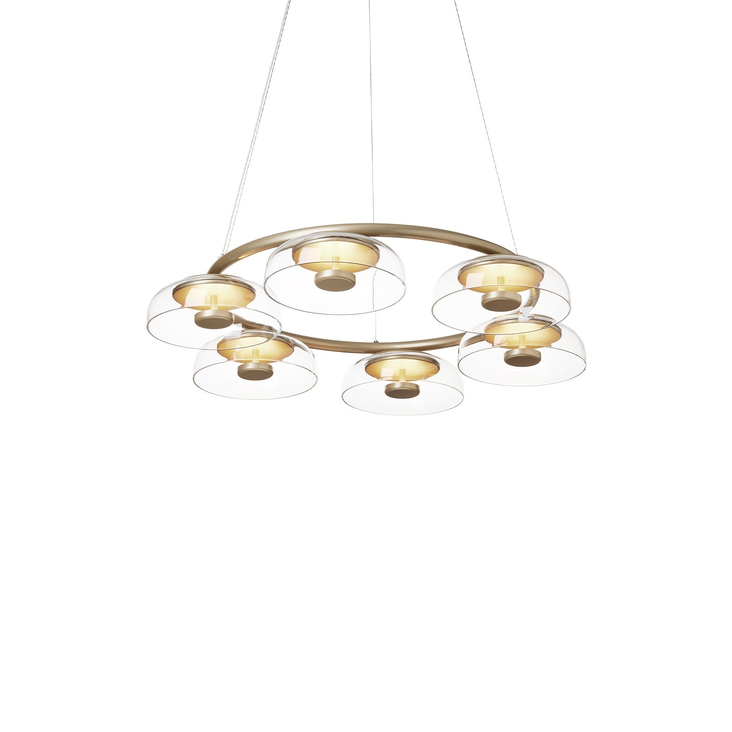 Aethera Circular Glass Chandelier - Letslighting
