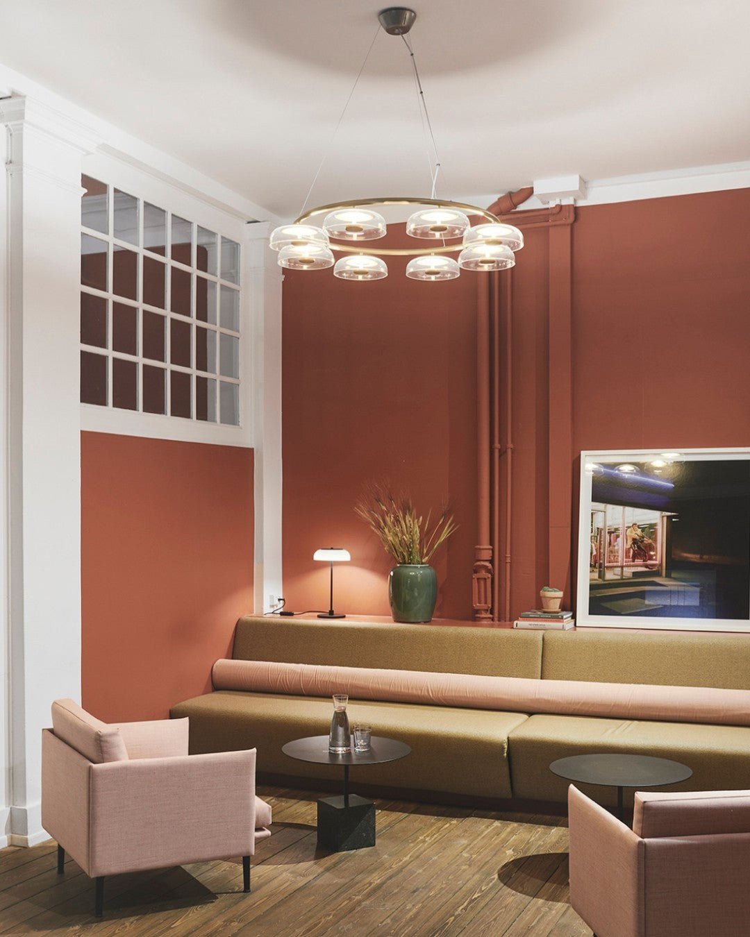 Aethera Circular Glass Chandelier - Letslighting