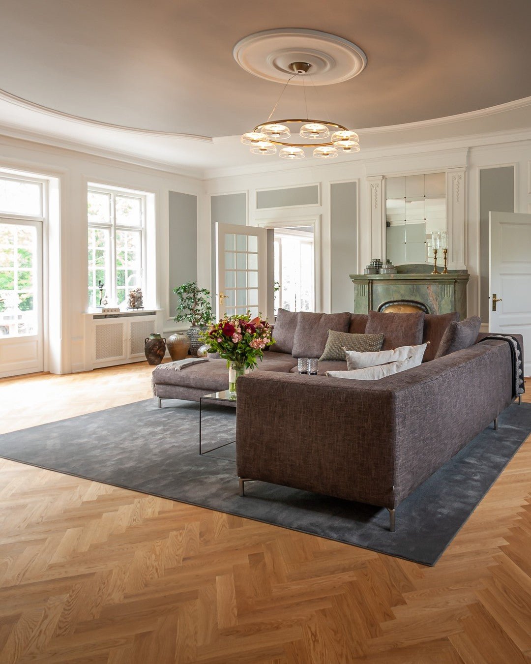 Aethera Circular Glass Chandelier - Letslighting