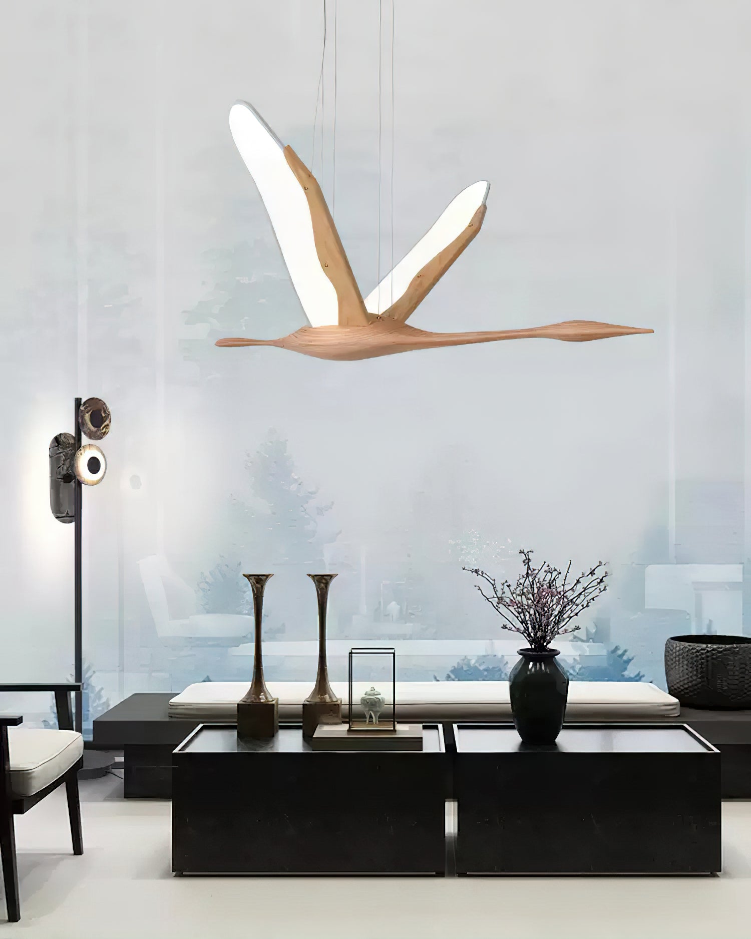 Solitude Crane Pendant Lamp - Letslighting