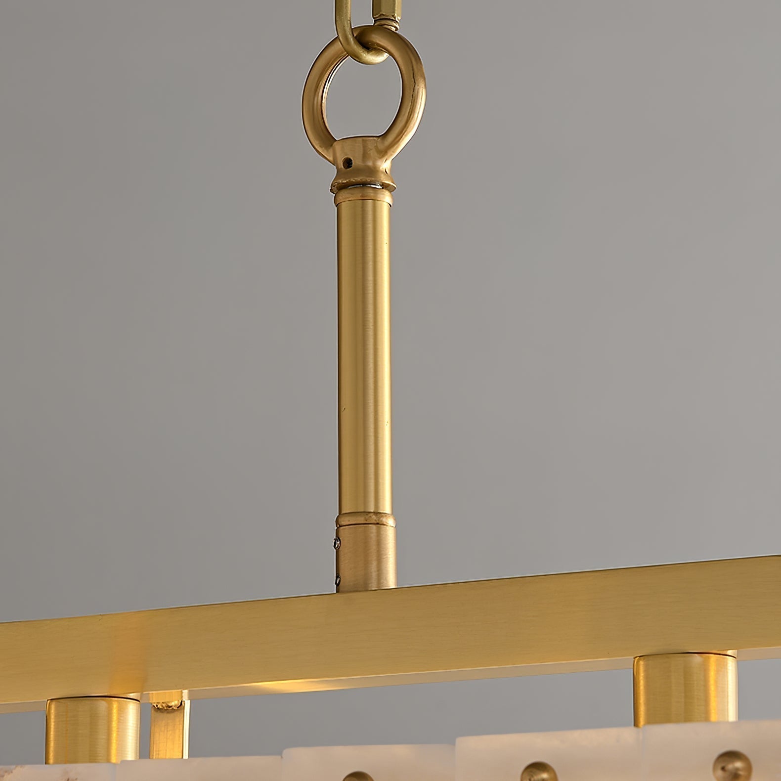 Aether Rectangular Alabaster Pendant Light Chandelier - Letslighting