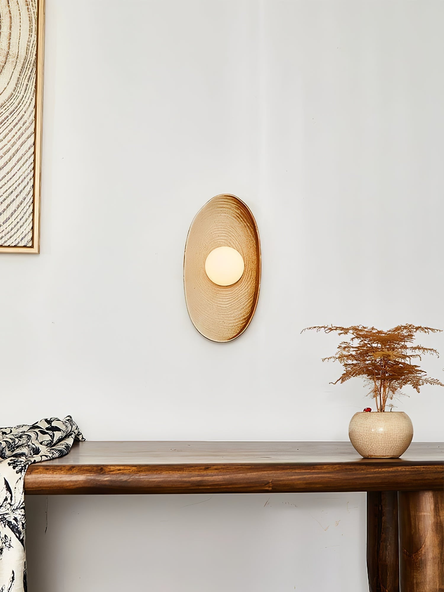 Solace Rustic Marble Wall Lamp - Letslighting