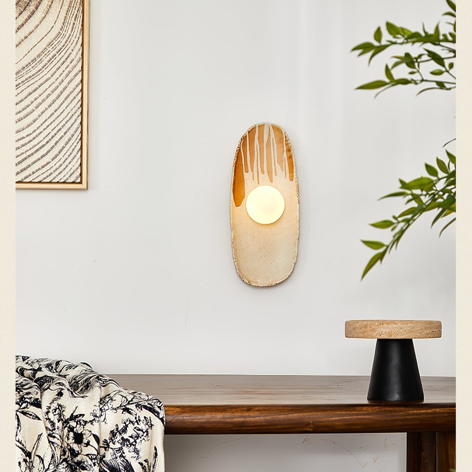 Solace Rustic Marble Wall Lamp - Letslighting