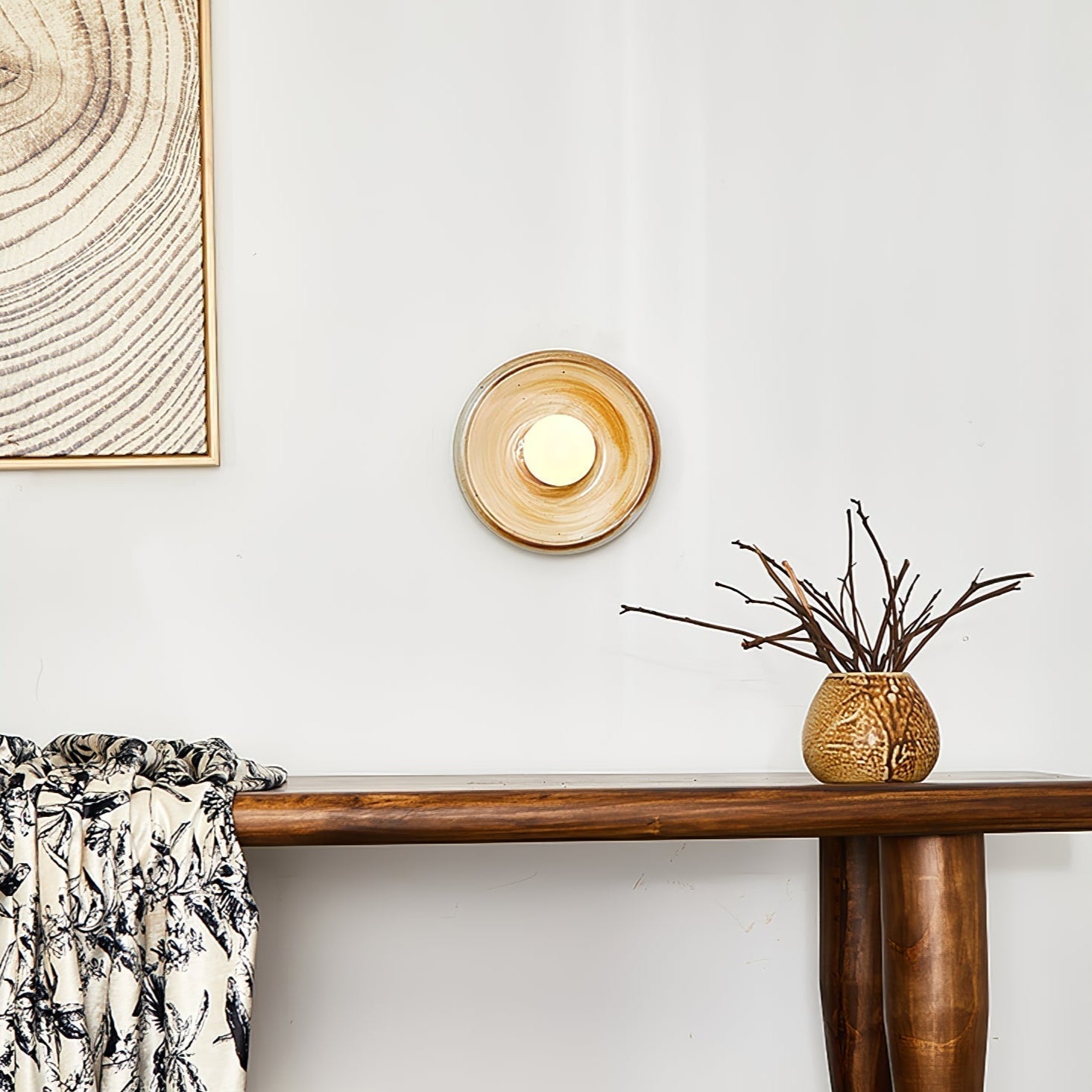 Solace Rustic Marble Wall Lamp - Letslighting