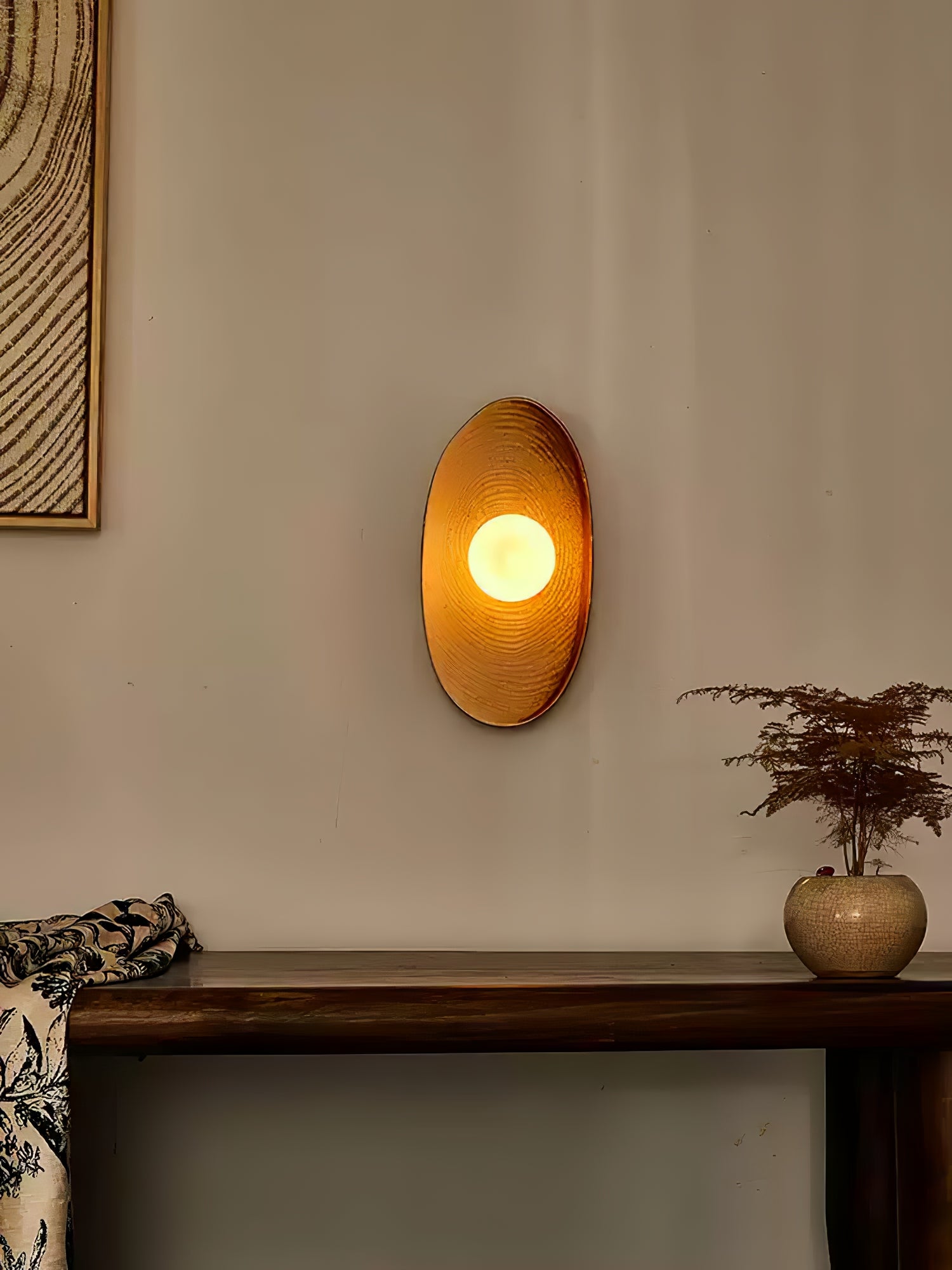 Solace Rustic Marble Wall Lamp - Letslighting