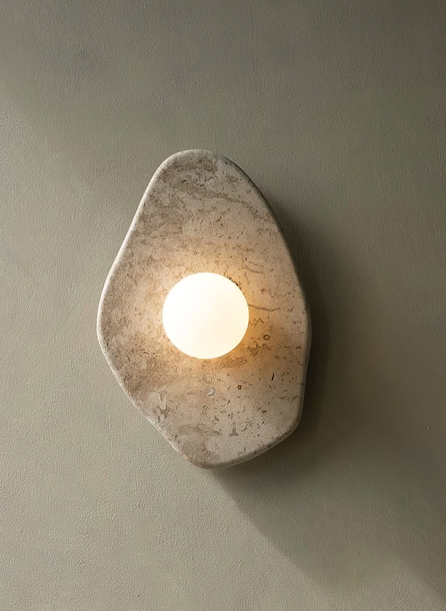 Pebble Rustic Marble Wall Light - Letslighting
