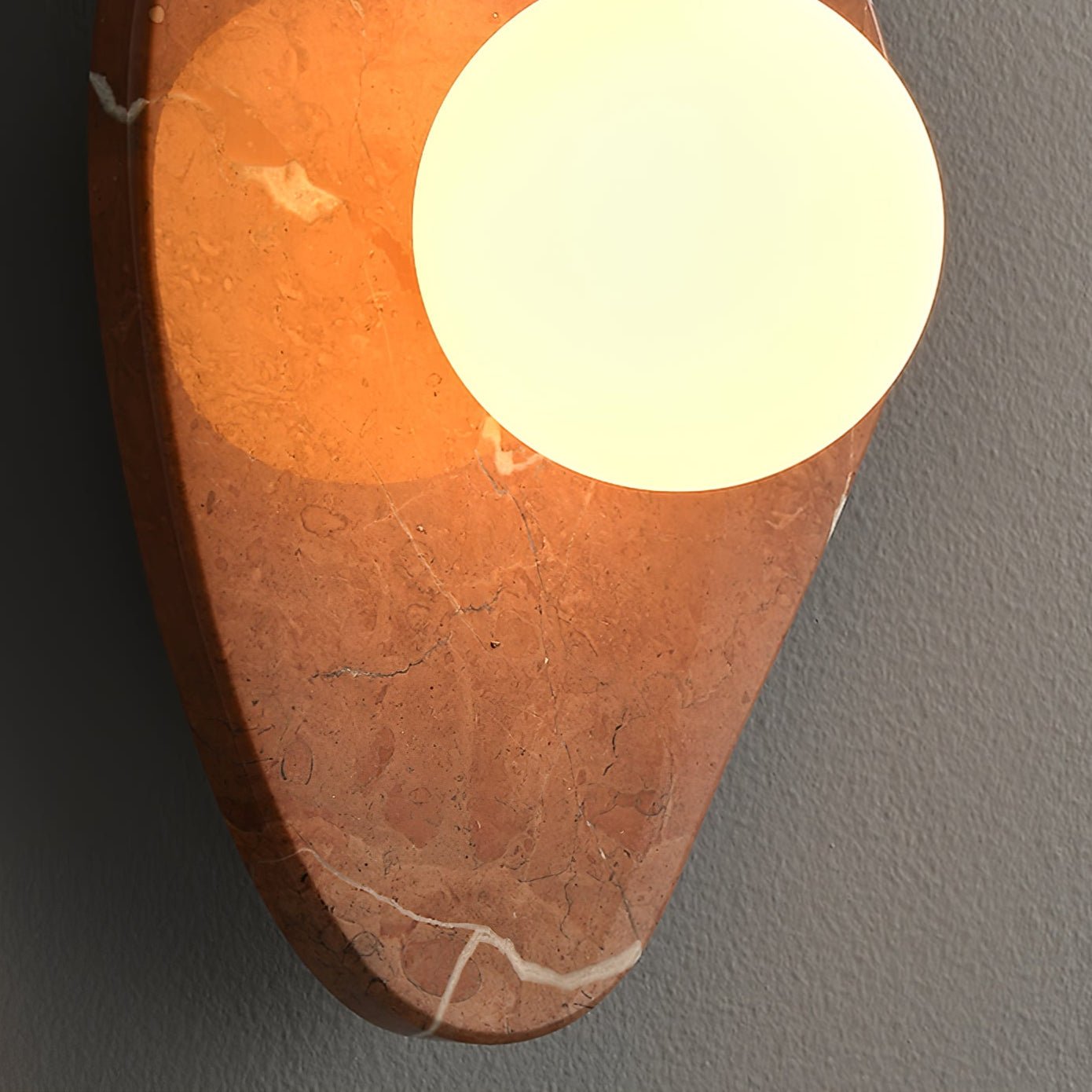 Pebble Rustic Marble Wall Light - Letslighting